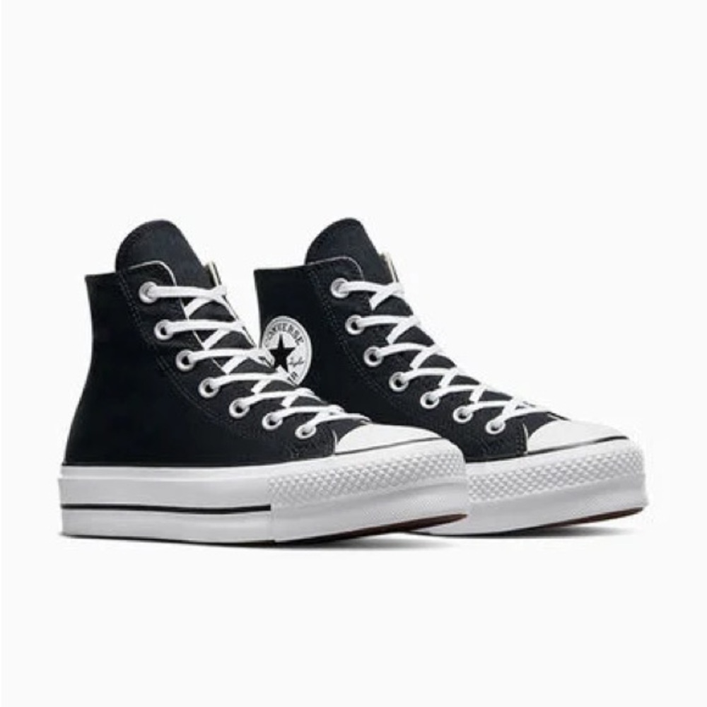 Converse Women's Black and White High-Top Sneakers